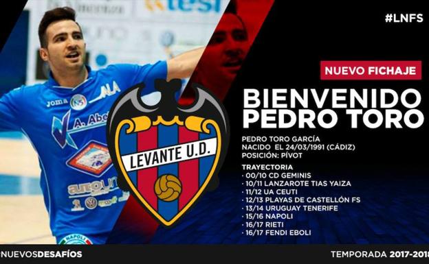Pedro Toro, nuevo jugador del Levante UD FS