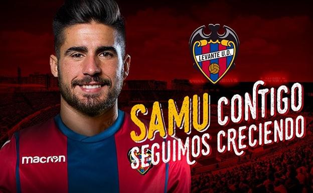 Cartel del fichaje de Samu García