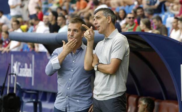 Tito y Muñiz hablan antes del partido ante el Depor