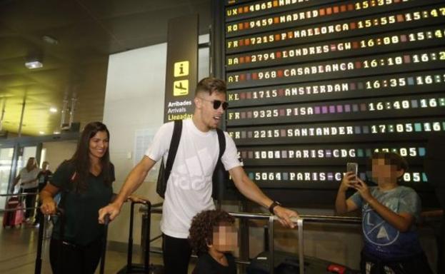 Gabriel Paulista a su llegada a Valencia.