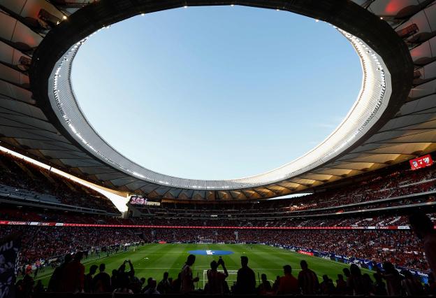 El Wanda Metropolitano, nuevo motor económico del Atlético de Madrid. / AFP PHOTO / OSCAR DEL POZO