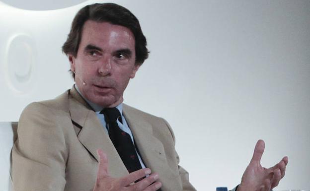 José María Aznar en el foro organizado por Vocento./Óscar Chamorro
