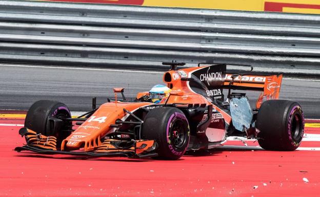 Fernando Alonso en el Gran Premio de Austria.