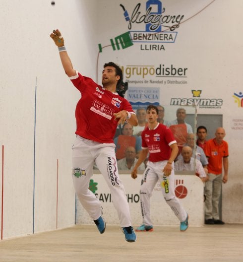 Monrabal y Puchol II, durante la final disputada en Llíria.