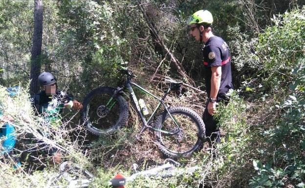 Ciclistas perdidos en Enguera.