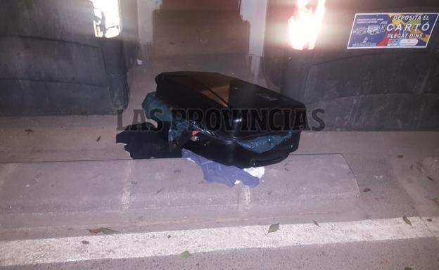 Imagen de los restos encontrados en la avenida Peris y Valero.