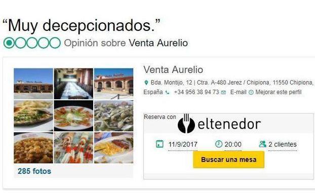 Opinión de Venta Aurelio de TripAdvisor.