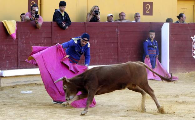 El Bombero Torero y sus enanitos durante la despedida del espectáculo./Mariano Cieza (Efe)