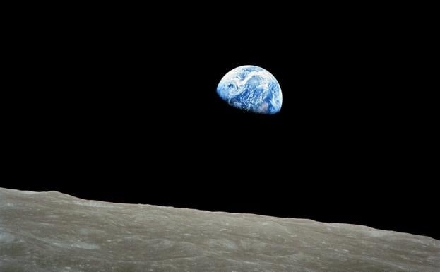 Imagen del planeta Tierra desde la luna./NASA