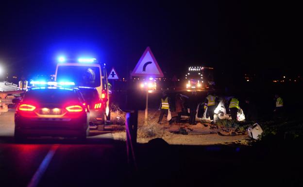Accidente de tráfico en Torrepacheco (Murcia)./Antonio Gil