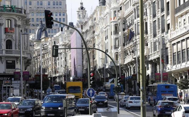 Gran Vía en Madrid./Efe