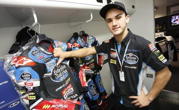 Arón Canet, en el circuito Ricardo Tormo de Cheste. / estrella galicia