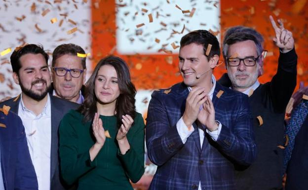 Acto de Ciudadanos este domingo./Efe
