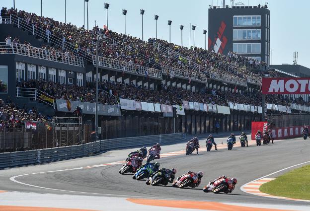 Carrera de MotoGP. / lp