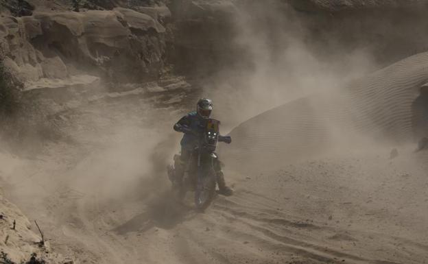 El francés Van Beveren, líder en motos. /EFE