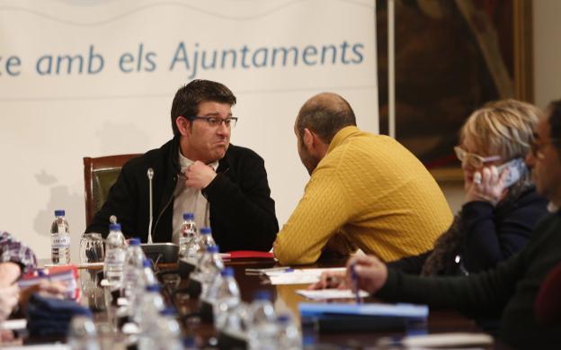 Rodríguez, en una reunión del consejo de Divalterra. / juan j. monzó