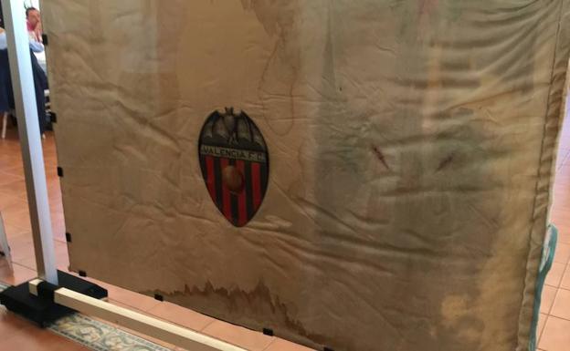 Bandera fundacional del Valencia Club de Fútbol./LP
