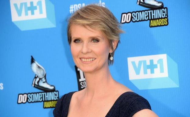La actriz y activista Cynthia Nixon./AFP