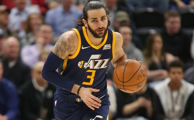 Ricky Rubio, durante el partido ante los Hawks. /Efe