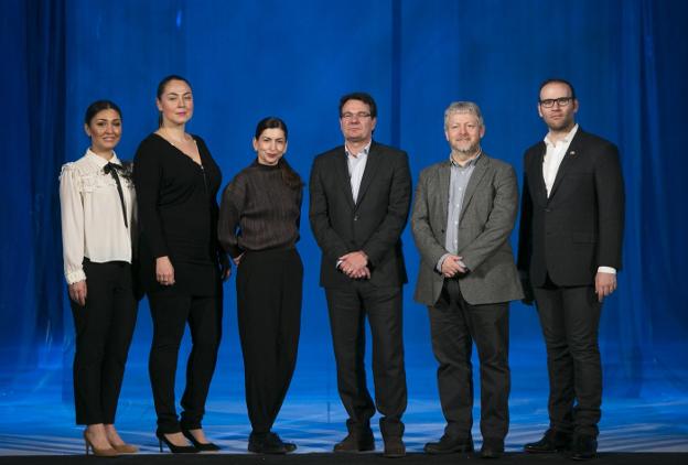 Kristina Mkhitaryan, Oksana Dyka, Nicola Raab, Francisco Potenciano, Fabio Biondi y Michael Fabiano, equipo de 'Il corsaro'. / damian torres