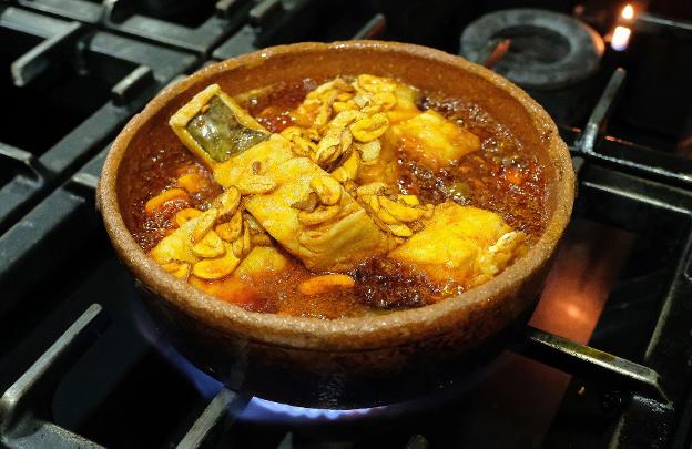 Bacalao al ajo arriero./