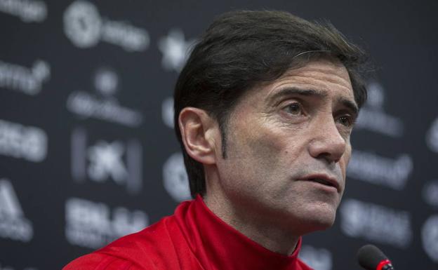 Marcelino García Toral en rueda de prensa./EFE