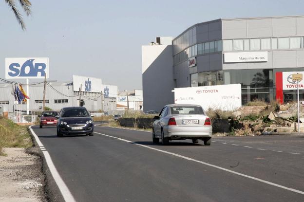 Zona de Alzira desde la que se podría iniciar la conexión a la autopista AP-7. / francisco garcía