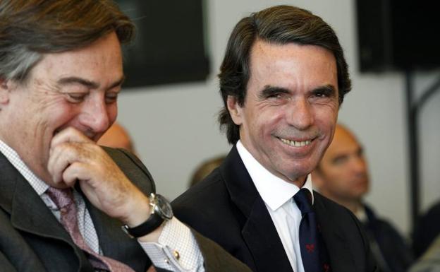 Aznar, durante el acto de FAES. /Irene Marsilla