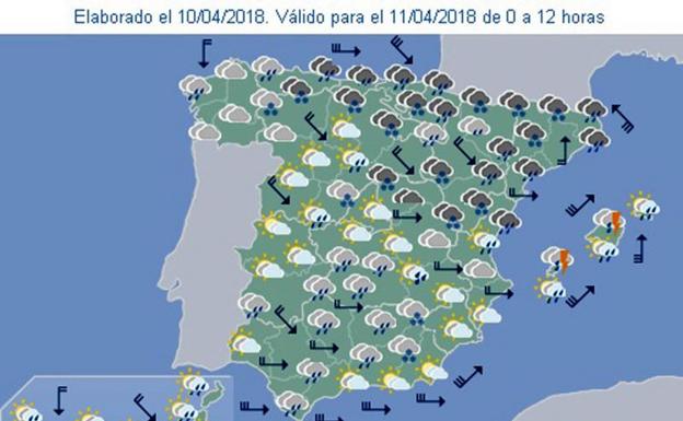 La nieve vuelve a la Comunitat y lloverá y habrá fuerte viento y mucho más frío