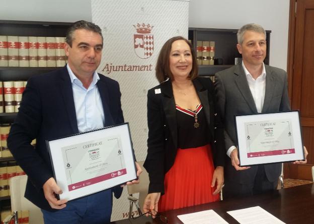 Pepe Salazar, Rosa Llopis y David González. / lp