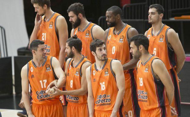 Jugadores del Valencia Basket. /D. Torres