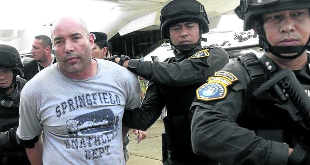 Joseph Hunter, lugarteniente y sicario de Paul Le Roux, detenido en Filipinas en 2013. / reuters