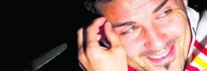 David Villa es un hombre feliz, optimista y un «enamorado del fútbol». :: AP/