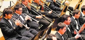Una formación, ayer, en el Palau de la Música. ::
IRENE MARSILLA/