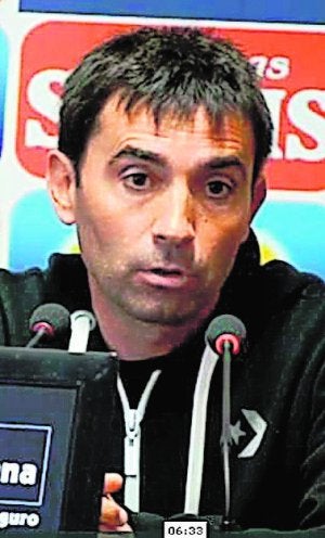 Asier Garitano, ayer. ::
LP/