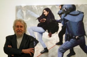 El autor alcoyano Antoni Miró, en una exposición en el IVAM. ::
IRENE MARSILLA/