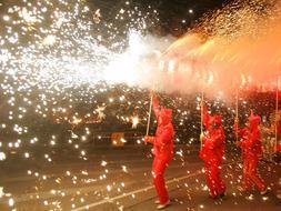 Imagen de la Cabalgata del Fuego de otro año./