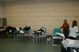 Donación de sangre realizada en Algemesí recientemente./
