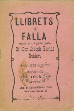 Llibrets de Bernat i Baldoví./