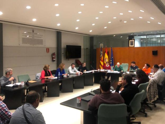Última sesión plenaria celebrada en el Ayuntamiento de Massamagrell. / lp