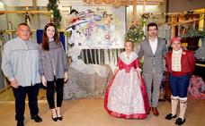 Amar. El artista Sergio Amar, junto a los representantes de Maestro Gozalbo-Conde Altea./lp