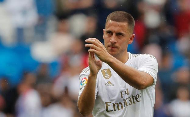 Eden Hazard, en un partido del Real Madrid.