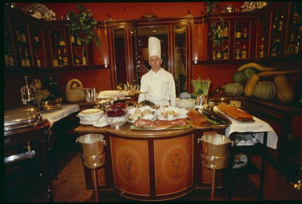 Benjamín Urdiain, chef del restaurante Zalacaín en 1984. josé Luis Álvarez/