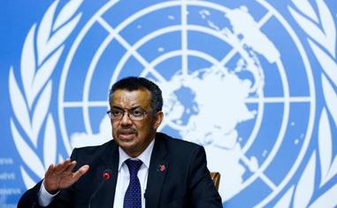El director general de la OMS, Tedros Ghebreyesus, durante una comparecencia por la covid-19./R.C.