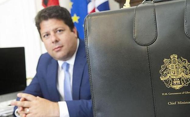 El ministro principal de Gibraltar, Fabian Picardo/R.C.