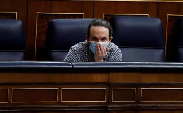 Pablo Iglesias, en su último día en el Congreso de los Diputados. /Efe