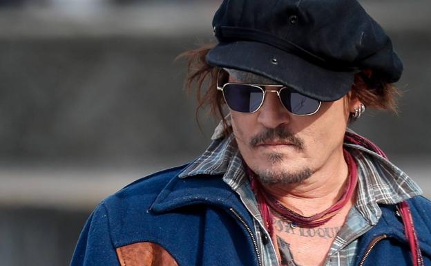 El actor Johnny Depp en San Sebastián./