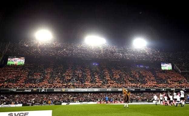 The Mestalla stands, during a game from last season