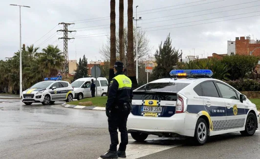 Un control de la Policía Local de Catarroja. 