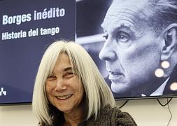 María Kodama, viuda de Borges, hoy en Madrid. / Efe/